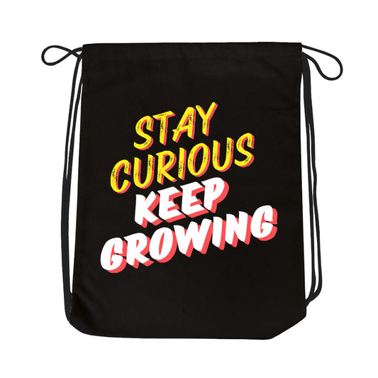 technofunda investing stay curious keep growing drawstring bag pin button finance stock equity compounding graphic stylish buy online india vivek mashrani tbt men women girls boys unisex