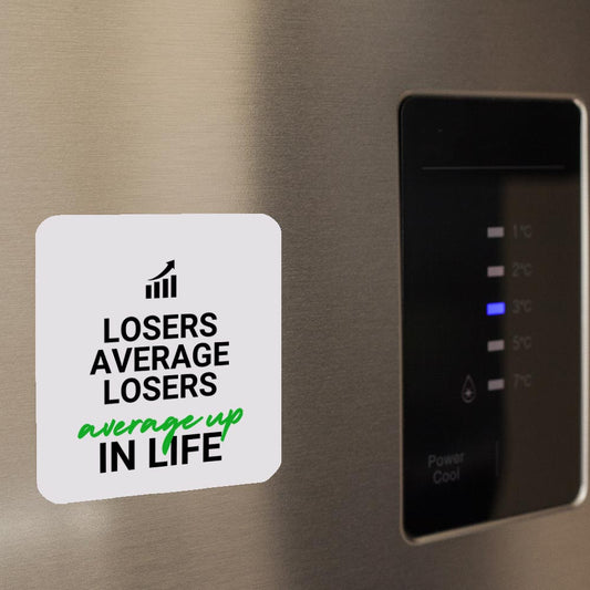 TechnoFunda Fridge Magnet - Losers Average Losers