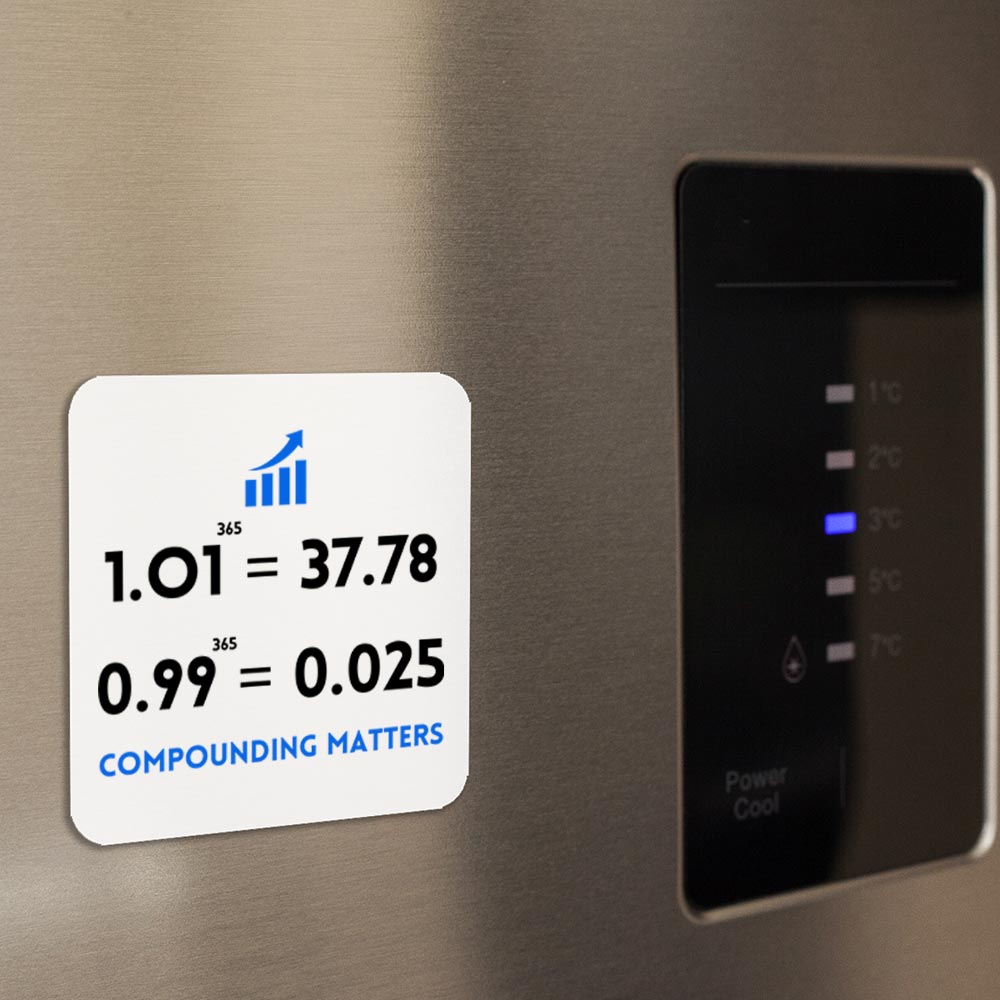 TechnoFunda Fridge Magnet - Compounding Matters