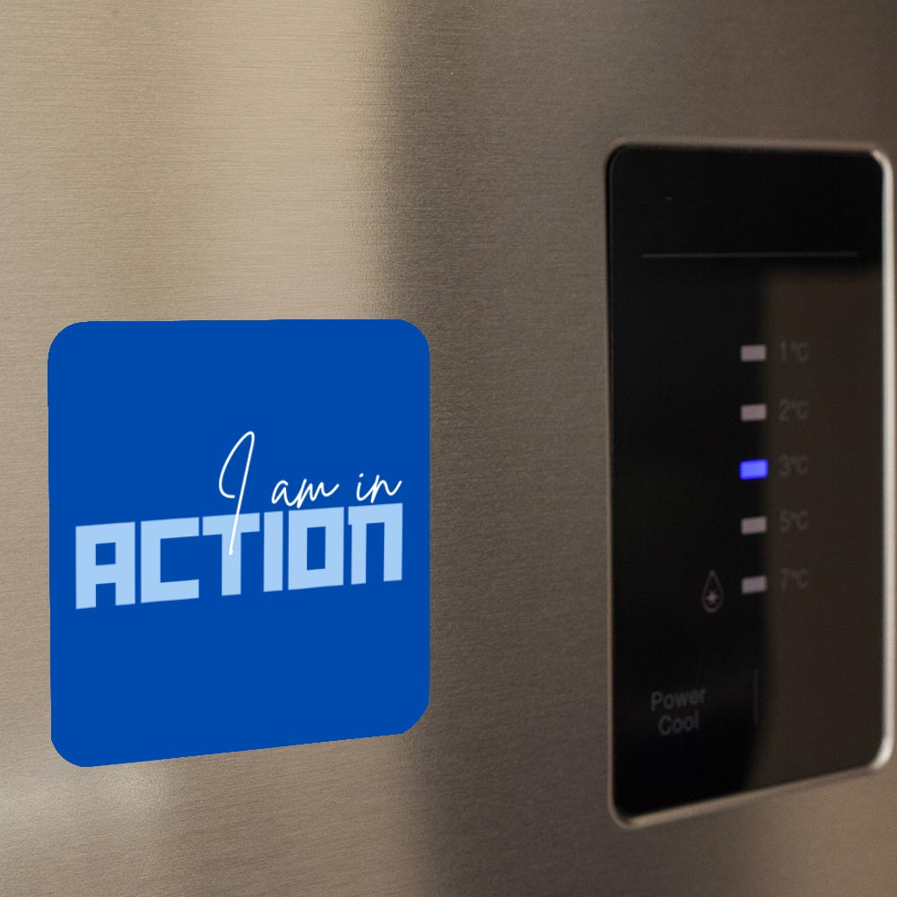 TechnoFunda Fridge Magnet - I Am In Action