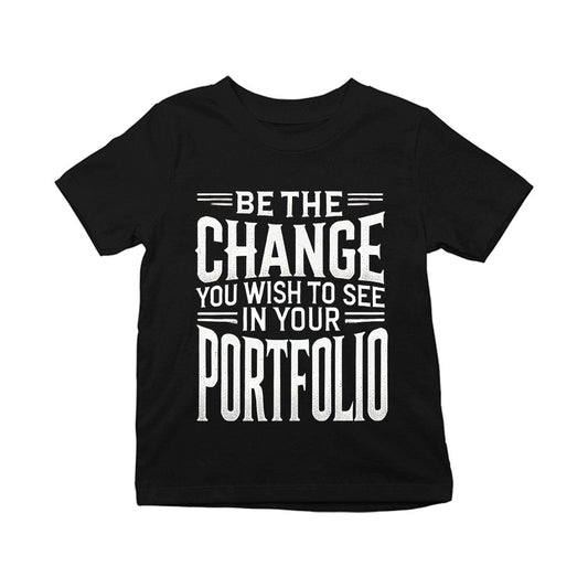 technofunda investing be the change t-shirt finance stock equity compounding graphic stylish buy online india vivek mashrani tbt men kids girls boys unisex black