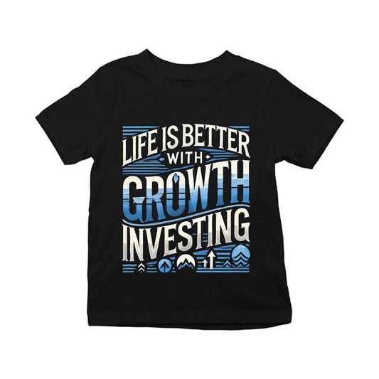 technofunda investing life is better with growth investing t-shirt finance stock equity compounding graphic stylish buy online india vivek mashrani tbt men kids girls boys unisex black