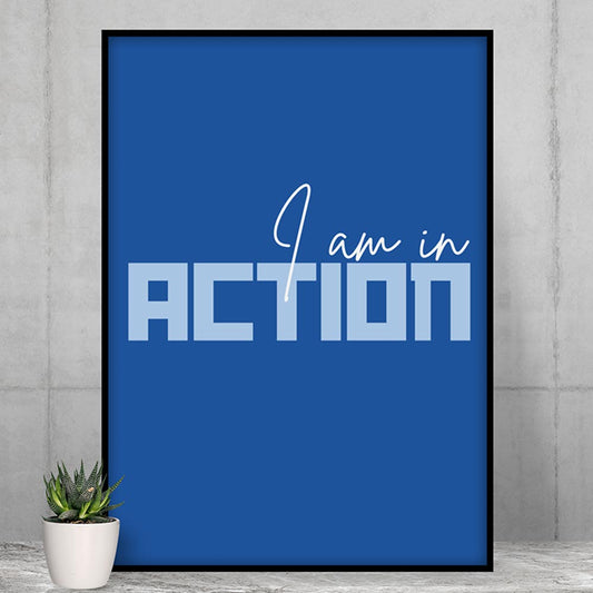 technofunda investing i am in action poster wall art buy online india vivek mashrani tbt a4