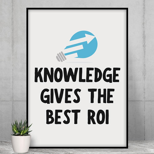 technofunda investing knowledge gives the best roi poster wall art buy online india vivek mashrani tbt a4