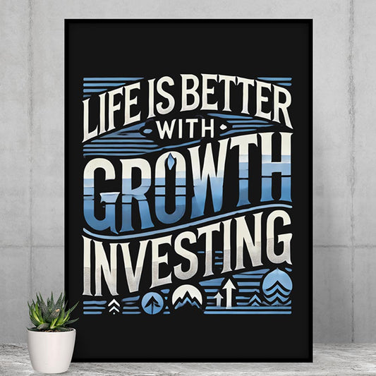 technofunda investing life is better with growth investing poster wall art buy online india vivek mashrani tbt a4