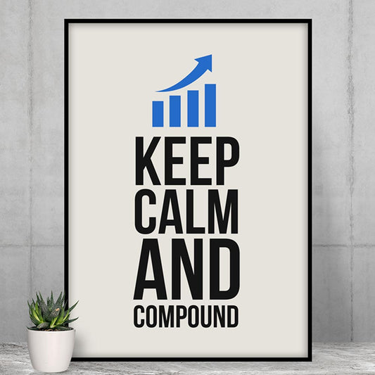 technofunda keep calm & compound poster wall art buy online india the banyan tee tbt a4