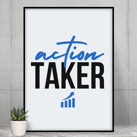 technofunda investing action taker poster wall art buy online india vivek mashrani tbt a4