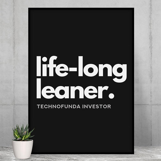 technofunda investing life long learner tf investor poster wall art buy online india vivek mashrani tbt a4