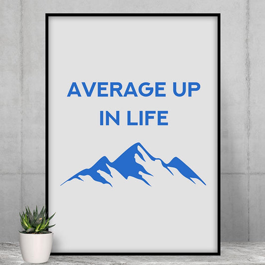 technofunda investing average up in life poster wall art buy online india vivek mashrani tbt a4