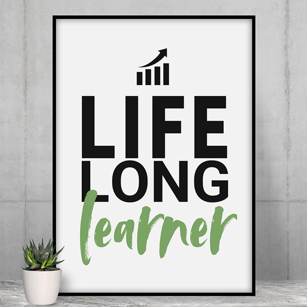 technofunda investing life long learner poster wall art buy online india vivek mashrani tbt a4