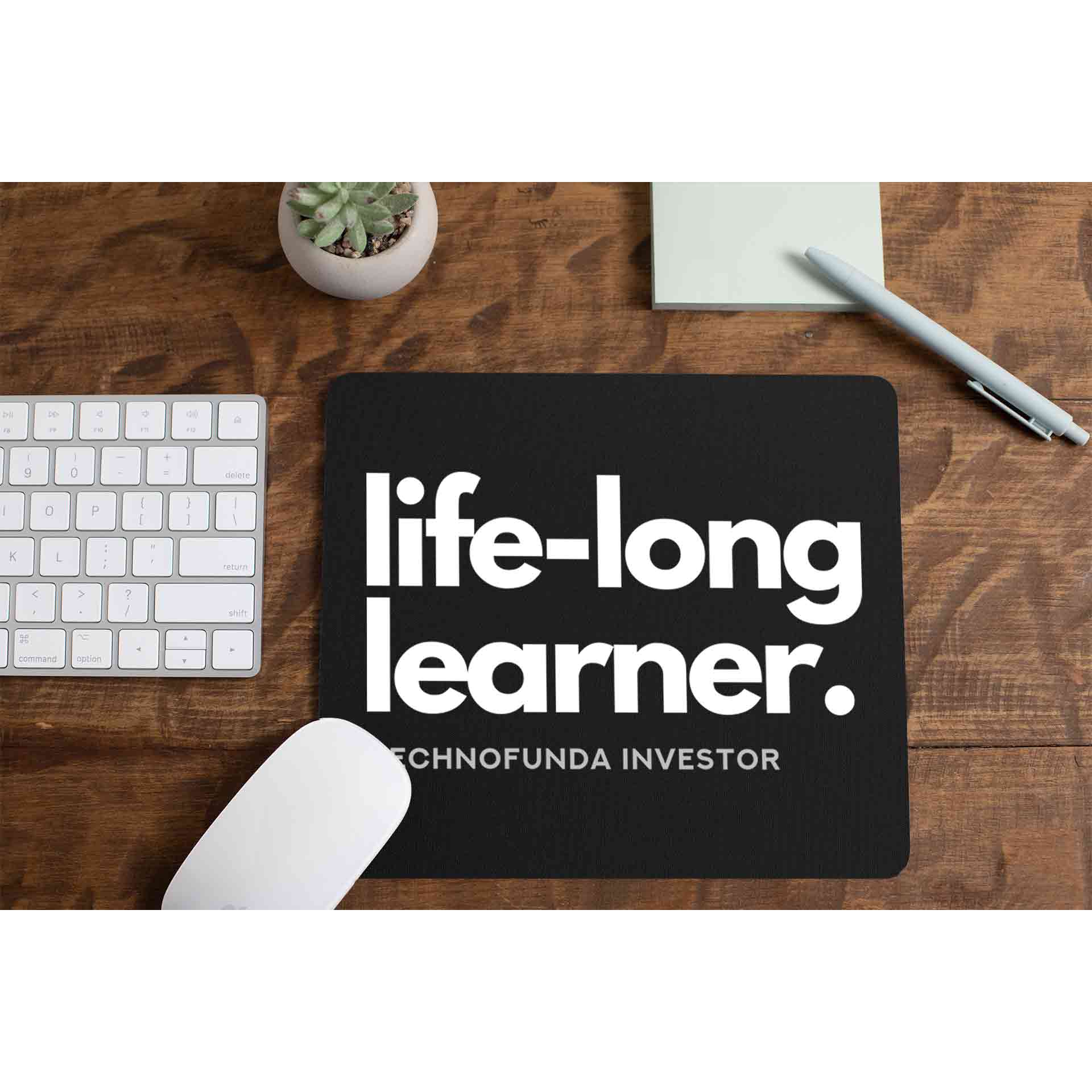 technofunda investing life long learner tf investor mousepad logitech large anime finance stock equity compounding graphic stylish buy online india vivek mashrani tbt men women girls boys unisex