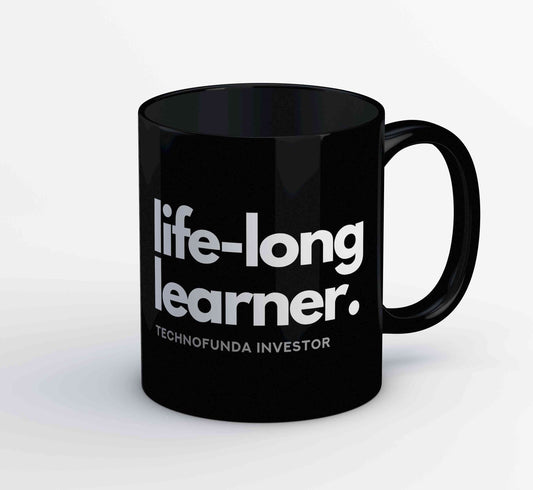 technofunda investing life long learner tf investor mug coffee ceramic finance stock equity compounding graphic stylish buy online india vivek mashrani tbt men women girls boys unisex