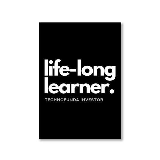 technofunda investing life long learner tf investor poster wall art buy online india vivek mashrani tbt a4