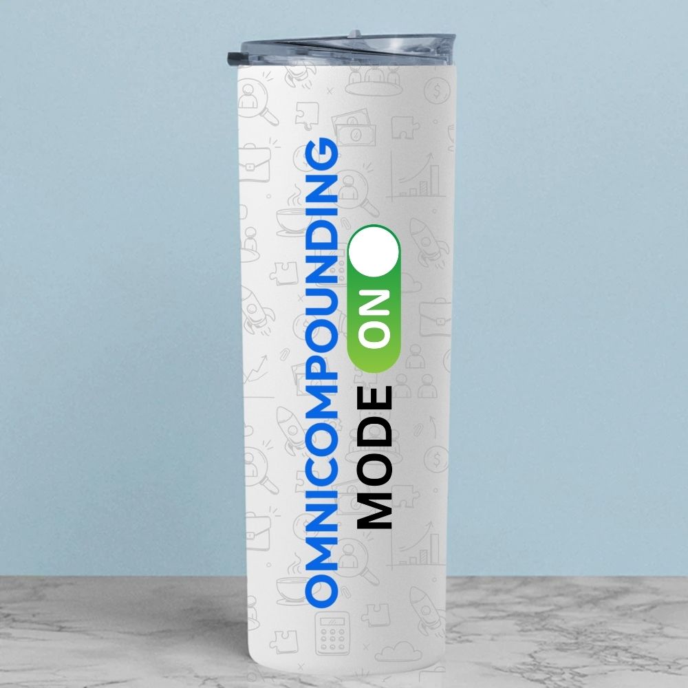 technofunda investing omnicompounding mode on tumbler steel water bottle flask gym shaker finance stock equity compounding graphic stylish buy online india vivek mashrani tbt men women girls boys unisex