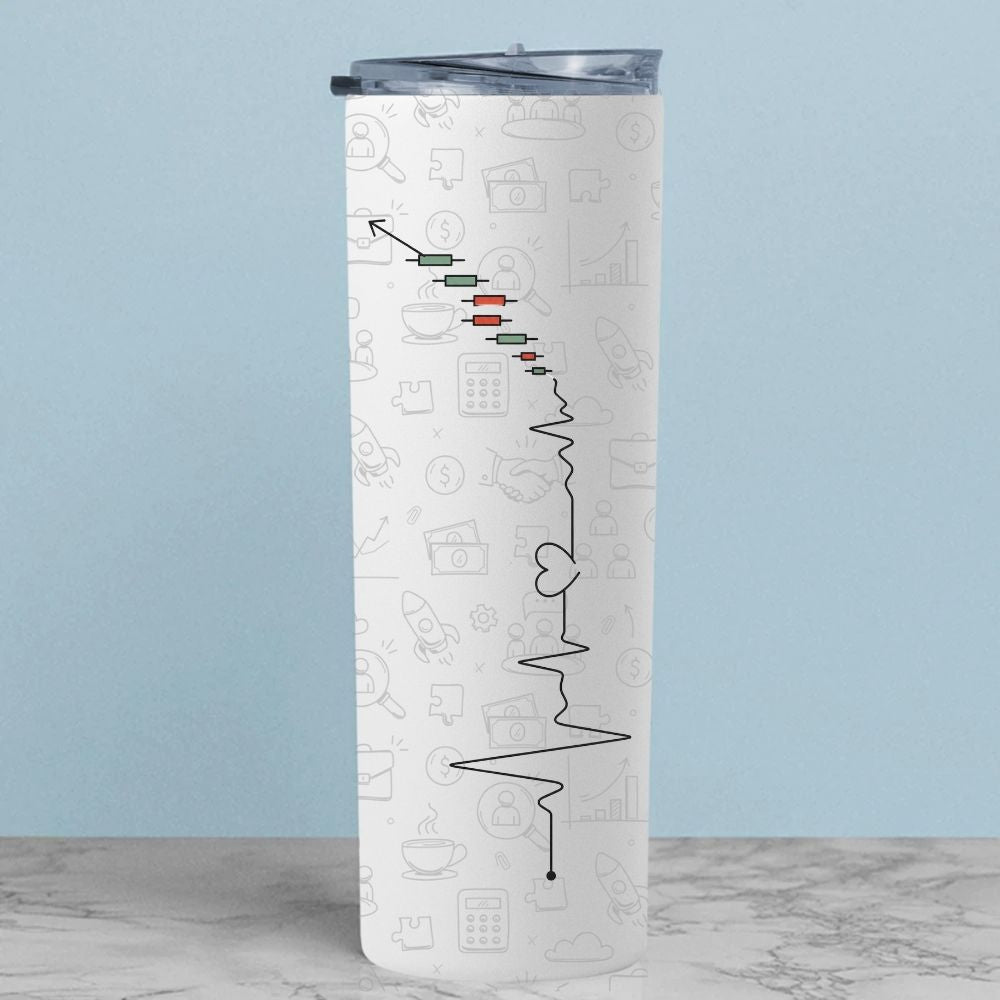 technofunda investing heartbeat of a investor tumbler steel water bottle flask gym shaker finance stock equity compounding graphic stylish buy online india vivek mashrani tbt men women girls boys unisex