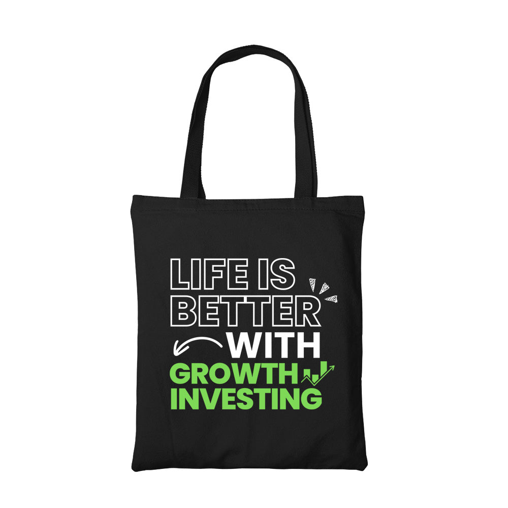 technofunda growth investing tote bag cotton printed printed graphic stylish buy online india TechnoFunda Shop tbt men women girls boys unisex