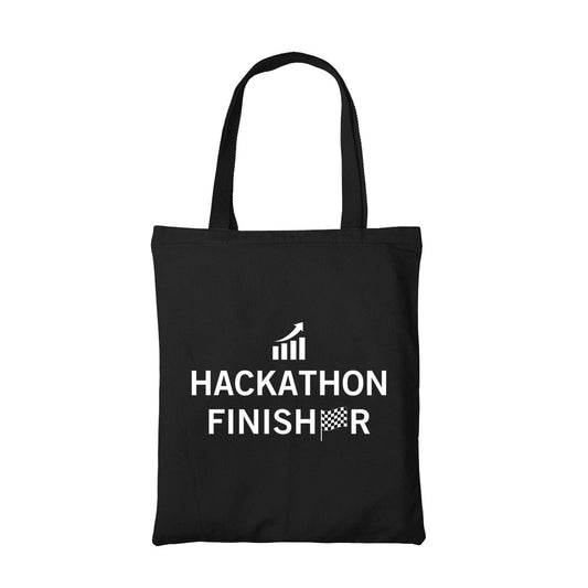 technofunda investing hackathon finisher tote bag cotton finance stock equity compounding finance stock equity compounding graphic stylish buy online india vivek mashrani tbt men women girls boys unisex