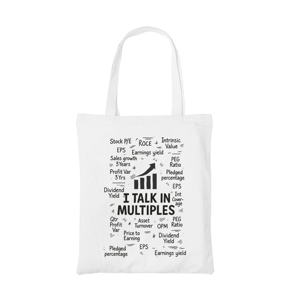 technofunda i talk in multiples tote bag cotton printed printed graphic stylish buy online india TechnoFunda Shop tbt men women girls boys unisex