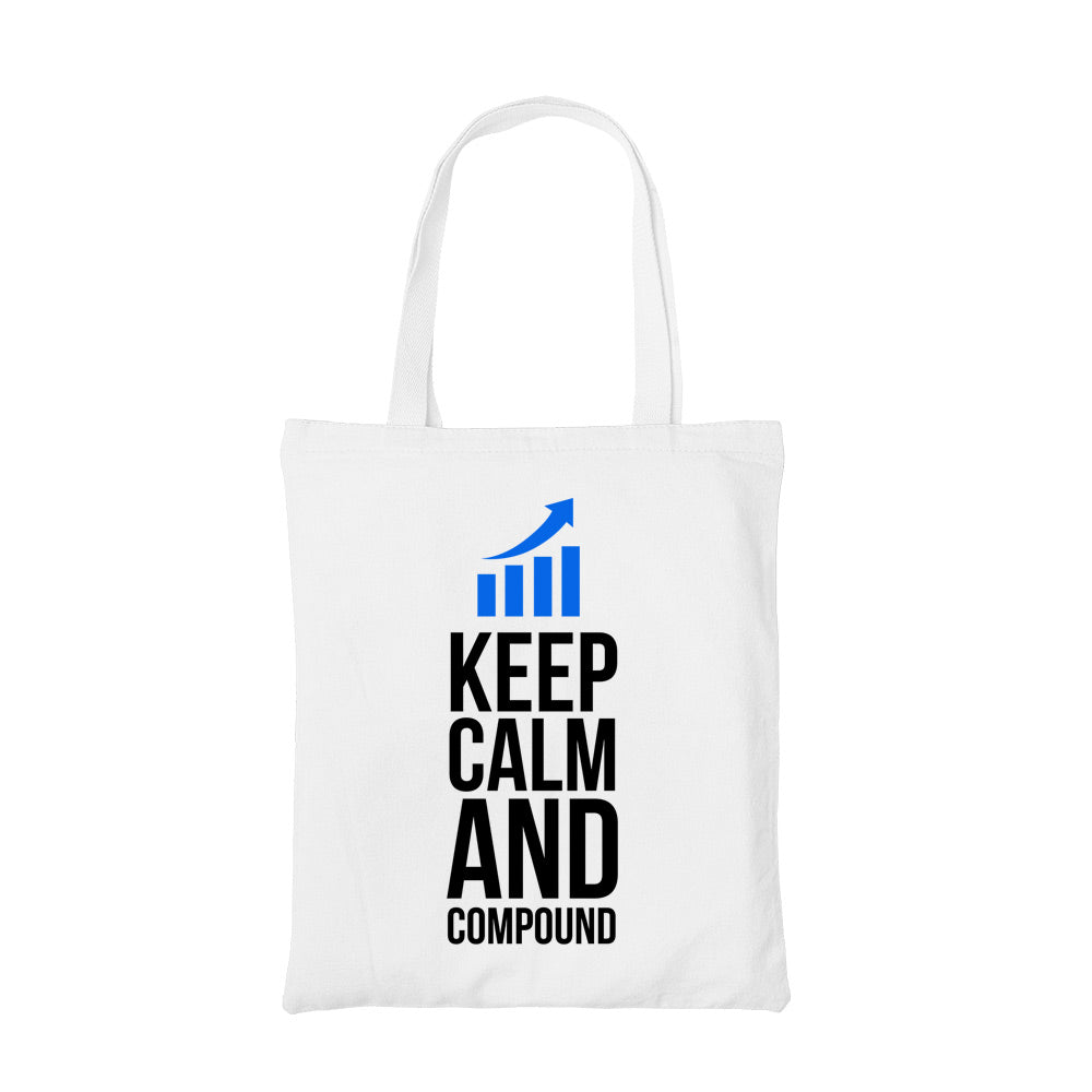 technofunda keep calm & compound tote bag cotton printed printed graphic stylish buy online india the banyan tee tbt men women girls boys unisex