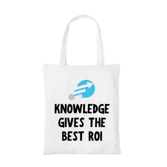 technofunda investing knowledge gives the best roi tote bag cotton finance stock equity compounding finance stock equity compounding graphic stylish buy online india vivek mashrani tbt men women girls boys unisex