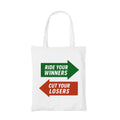 technofunda ride winners cut losers tote bag cotton printed printed graphic stylish buy online india TechnoFunda Shop tbt men women girls boys unisex