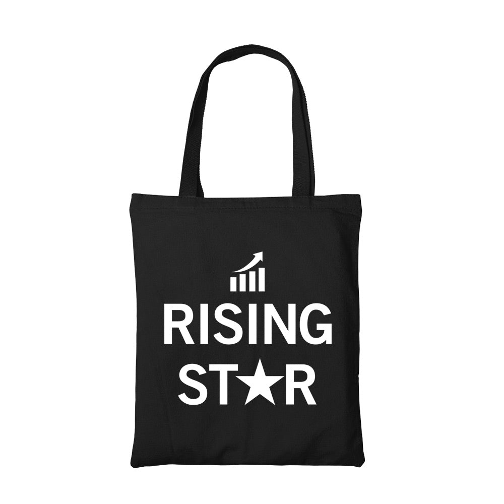 technofunda investing rising star tote bag cotton finance stock equity compounding finance stock equity compounding graphic stylish buy online india vivek mashrani tbt men women girls boys unisex