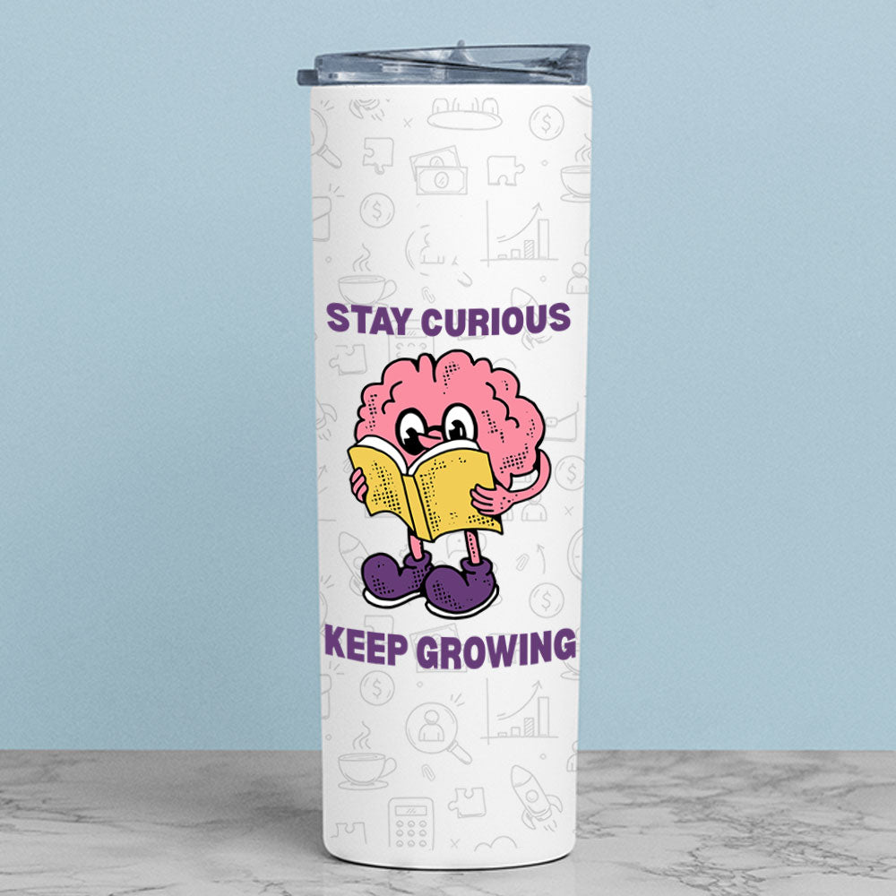 technofunda stay curious keep growing tumbler pin button printed graphic stylish buy online india TechnoFunda Shop tbt men women girls boys unisex