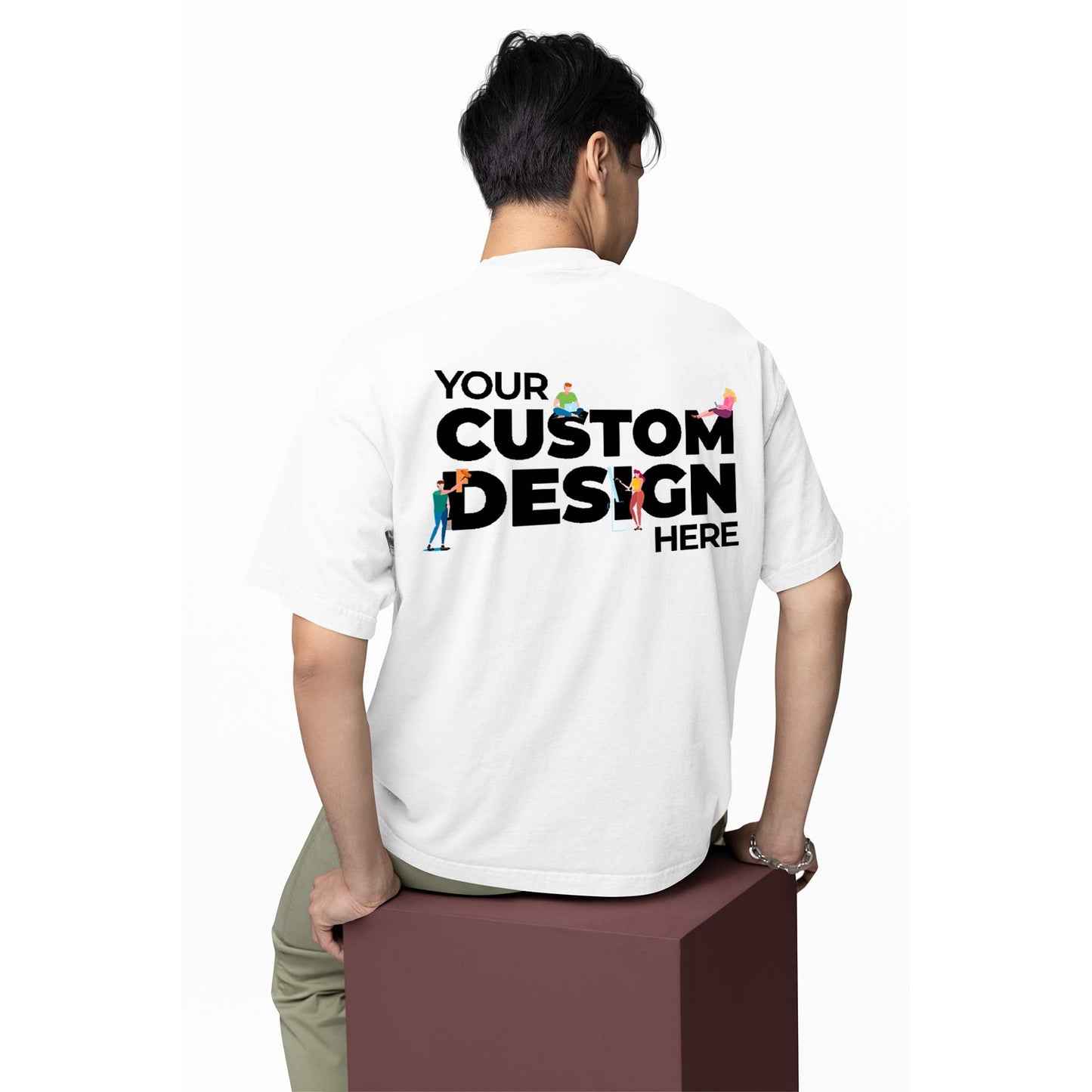 Custom Oversized T shirt (Double Side Printing)