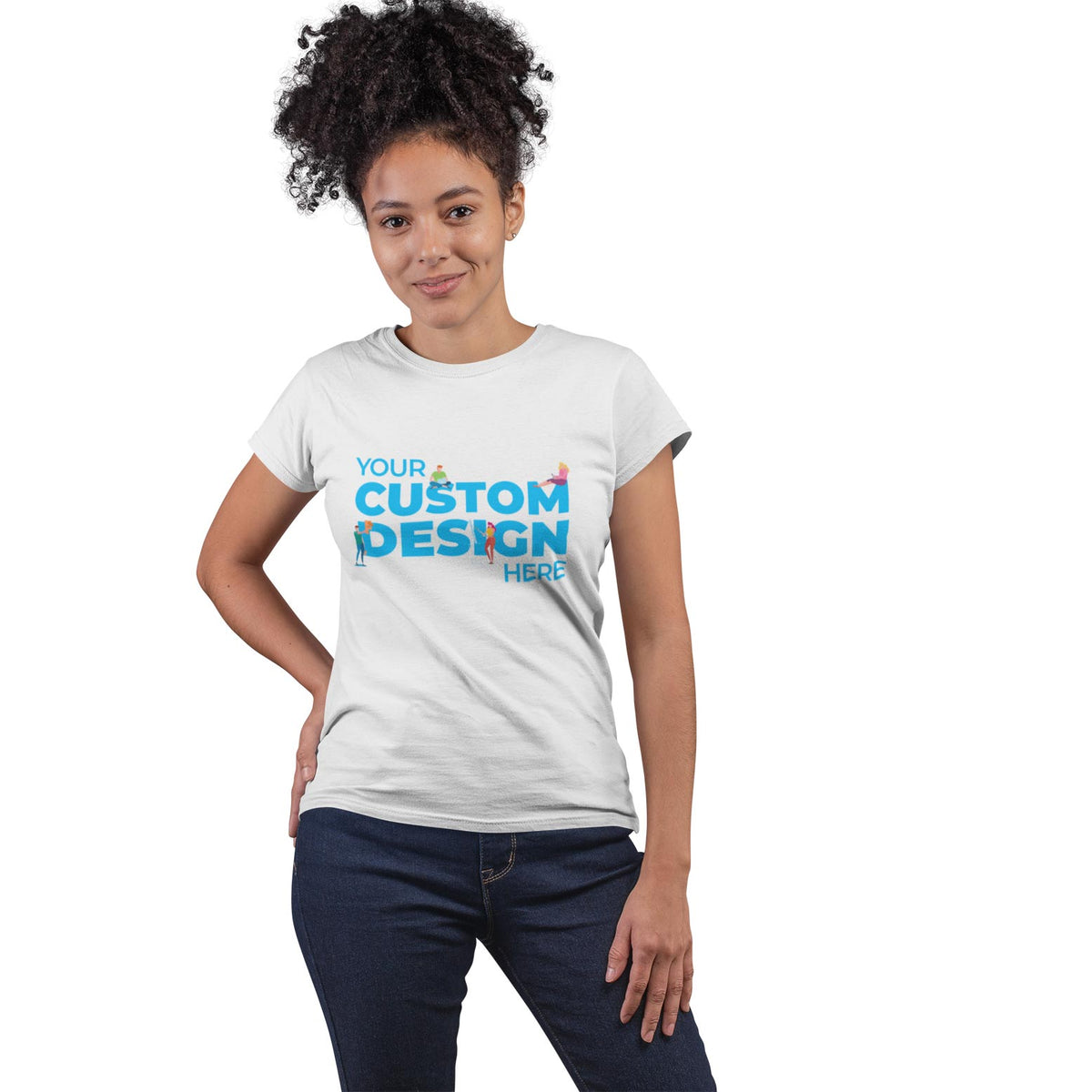 custom customizable personalised white tops by TechnoFunda cotton plain white top for women india tops for girls tops for women