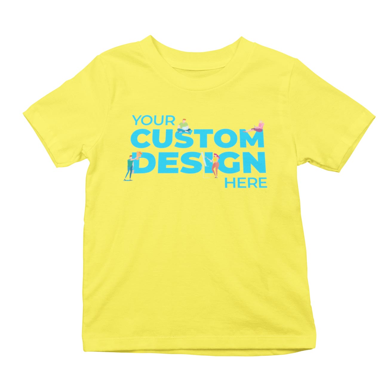 custom customisable t-shirt india yellow t-shirt black  tshirts yellow tshirt TechnoFunda tbt basics buy custom customisable tshirts india kids boys girls for 12 year old 5 year old 10 13 new born