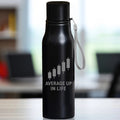Engraved Steel Water Bottle - Average Up In Life
