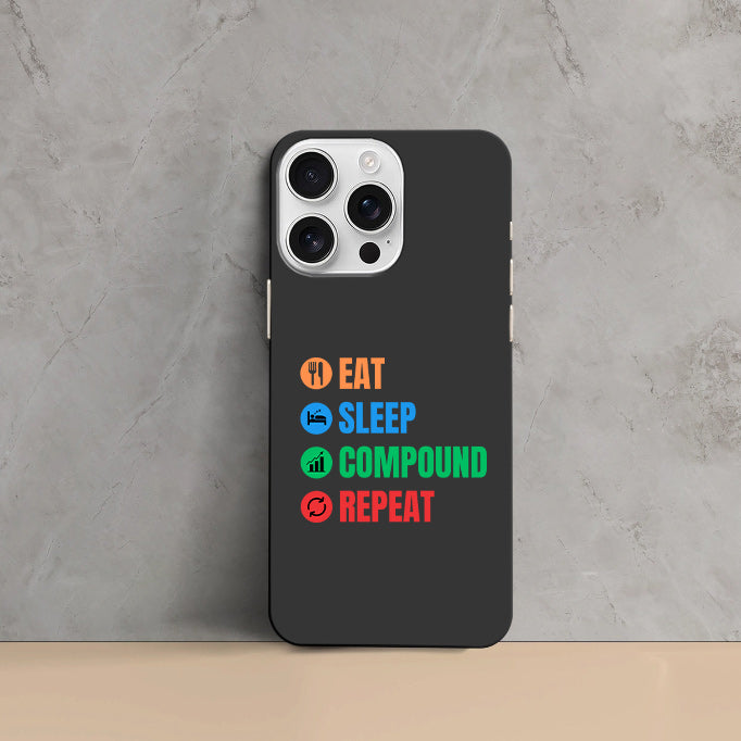 Phone Cases - Eat Sleep Compound Repeat
