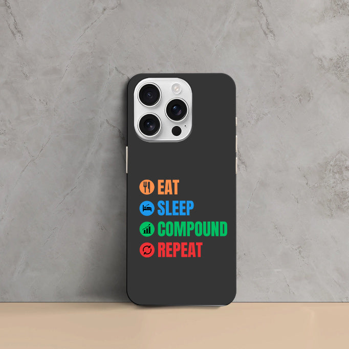 Phone Cases - Eat Sleep Compound Repeat