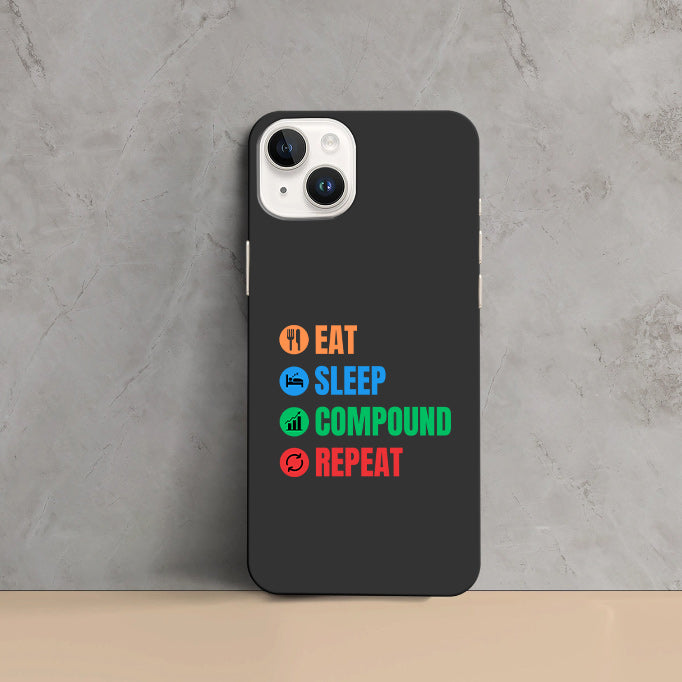 Phone Cases - Eat Sleep Compound Repeat