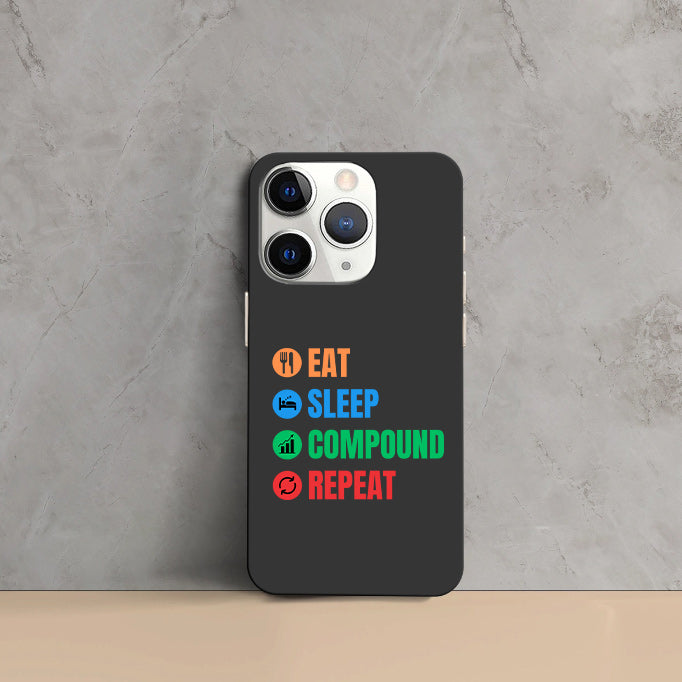 Phone Cases - Eat Sleep Compound Repeat
