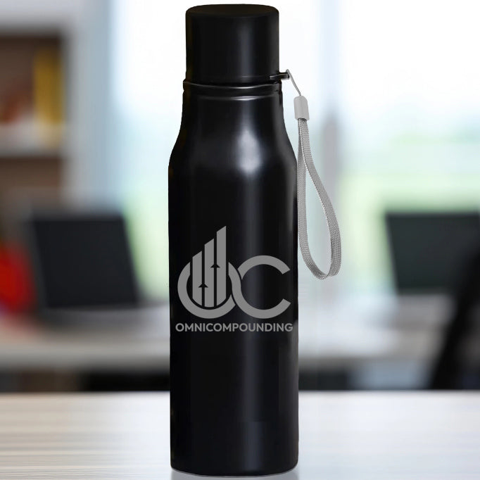 Engraved Steel Water Bottle - Omnicompounding