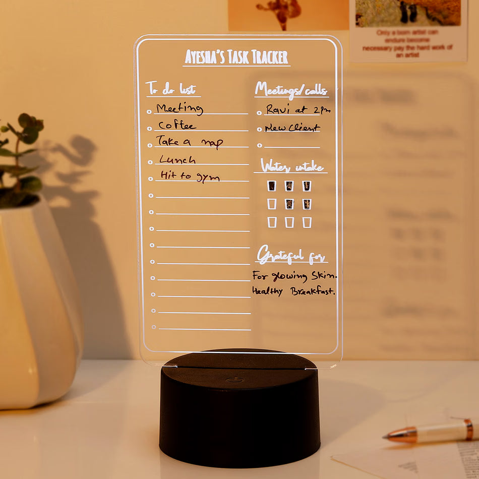 Custom Task Master LED Lamp