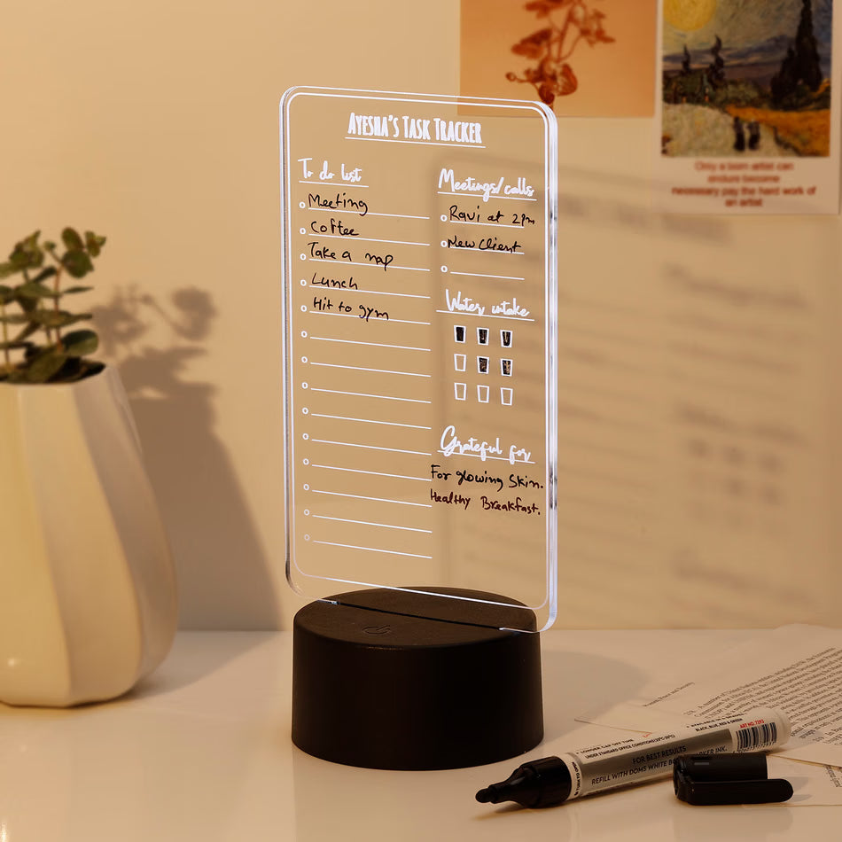 Custom Task Master LED Lamp